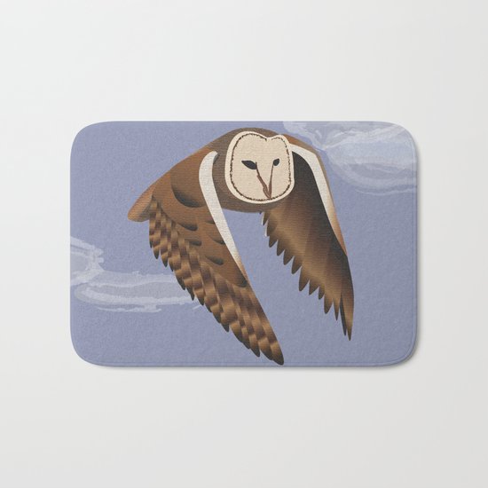 Owl at Dusk Bath Mat