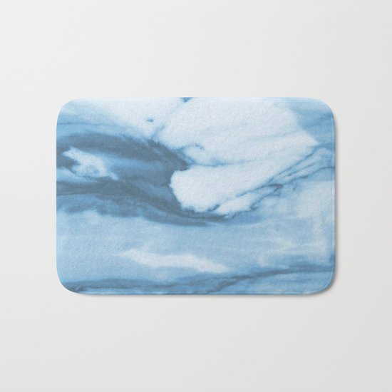 Marble Blue Ocean Bath Mat