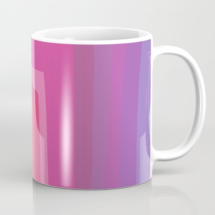 Vivid Vibrant Geometric Rainbow Coffee Mug