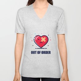 Out of order V Neck T Shirt