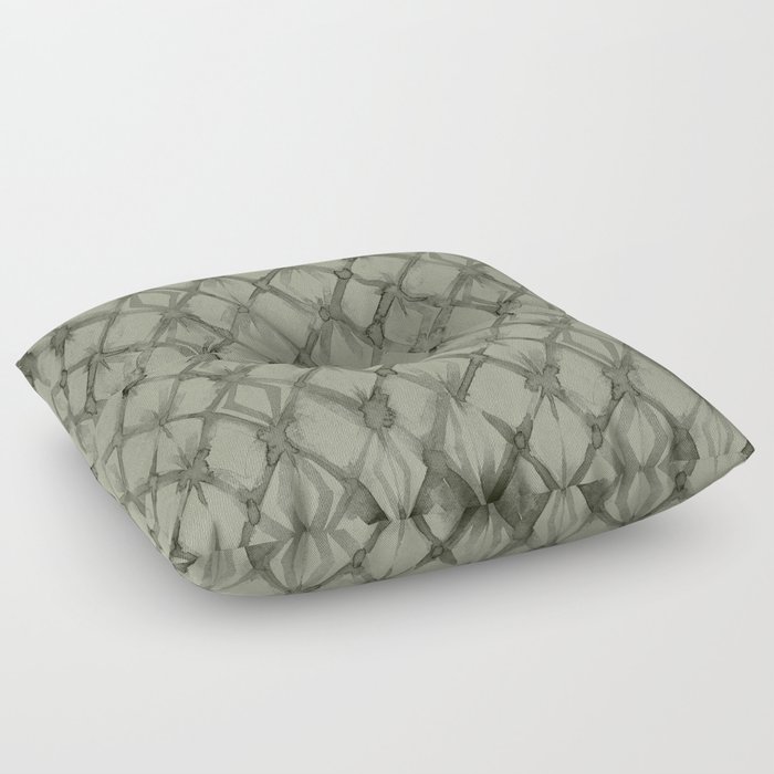 Braided Diamond Simply Green Tea Floor Pillow