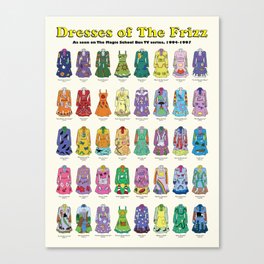 Dresses of The Frizz Canvas Print
