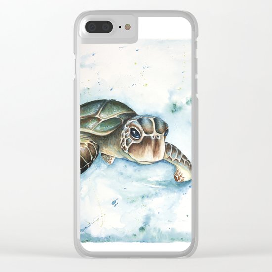 Sea Turtle Clear iPhone Case