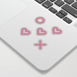 xoxo red/pink Sticker