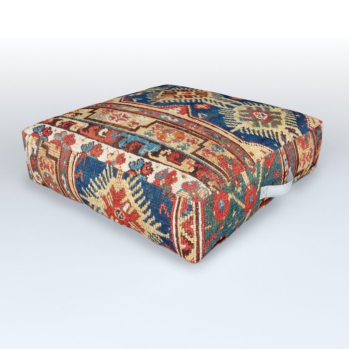 Megri Southwest  Anatolian Rug Print Outdoor Floor Cushion