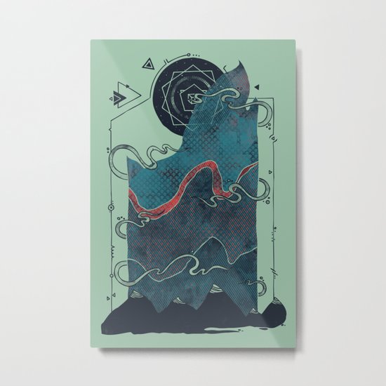 Northern Nightsky Metal Print