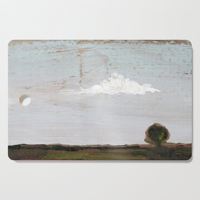 Long Pale Landscape At A Distance Cutting Board