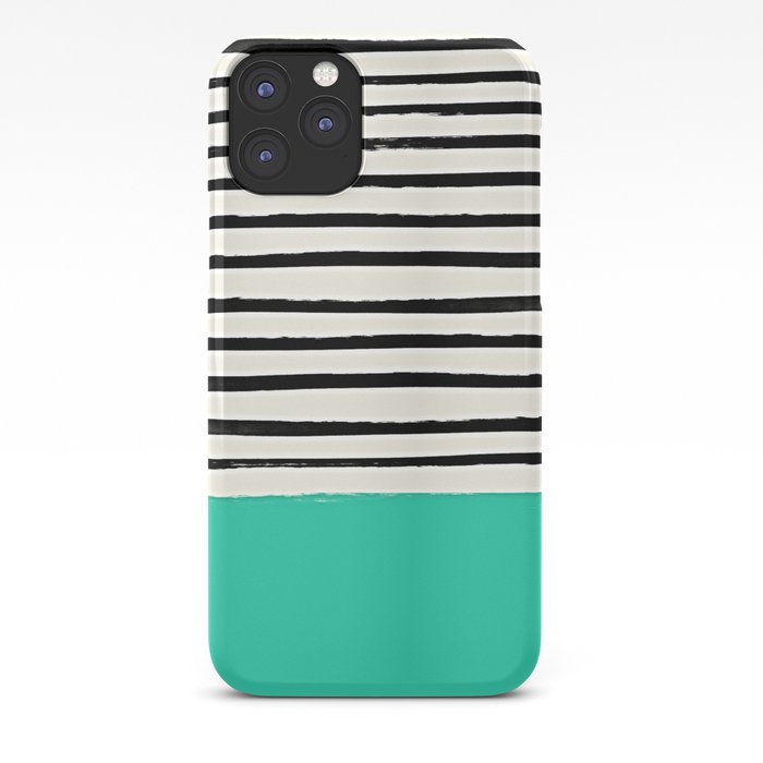 Mint x Stripes iPhone Case