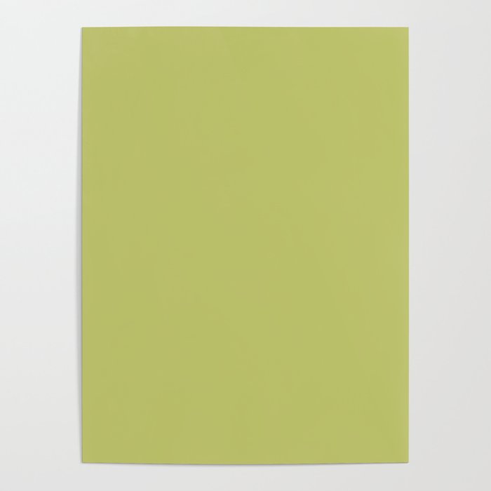 Yellow-Green Khaki Poster