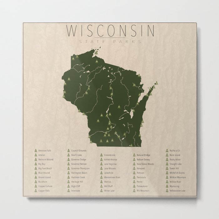 Wisconsin Parks Metal Print