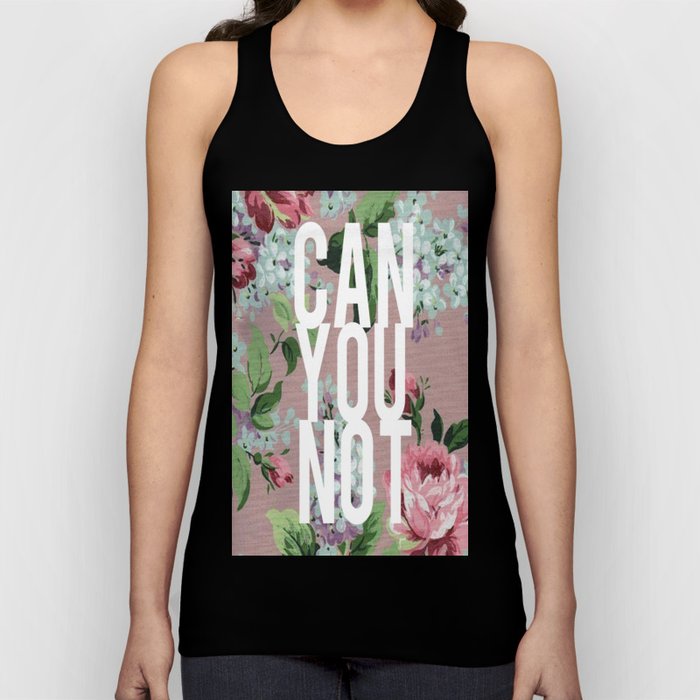Can You Not Vintage Floral Tank Top