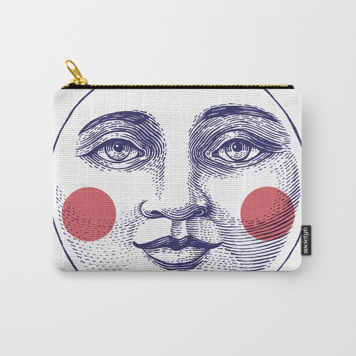 Moon Face Carry-All Pouch