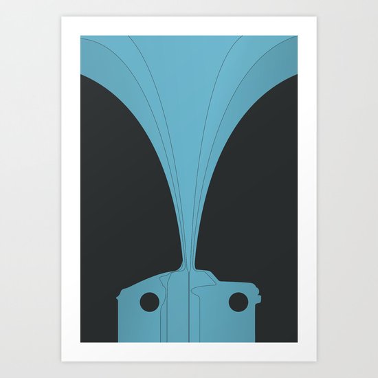 Silhouette Racers - Tucker Torpedo Art Print