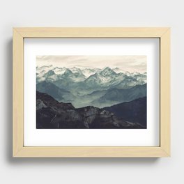 Mountain Fog Recessed Framed Print