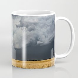 Cotton Candy - Storm Clouds Over Wheat Field in Kansas Mug