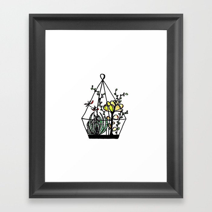 Cactus 16 ( succulent hanging garden ) Framed Art Print