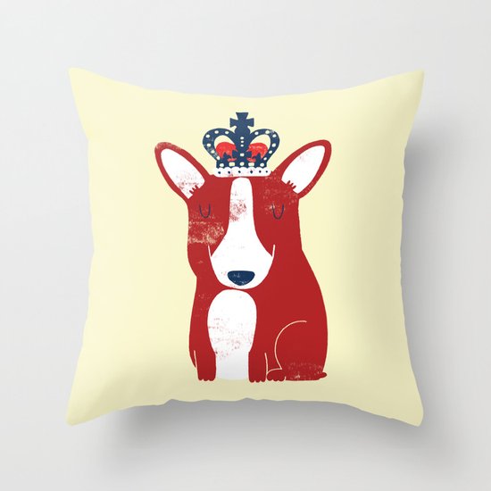 One is not amused Throw Pillow