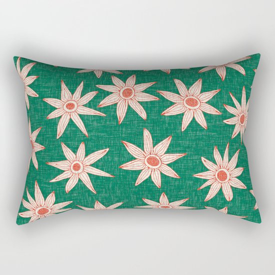 sema palm fire orange Rectangular Pillow