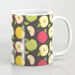 Colorful apple seamless pattern design Coffee Mug