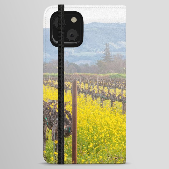 Wildflowers and Fog iPhone Wallet Case
