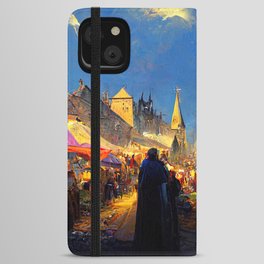 Medieval Fantasy Town iPhone Wallet Case