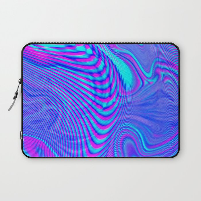 GLITCH MOTION WATERCOLOR OIL Laptop Sleeve