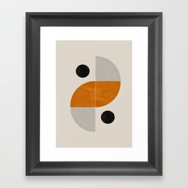 Abstract Geometric Shapes Framed Art Print