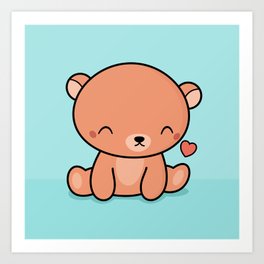 Chibi Bear Art Prints For Any Decor Style Society6 You can also upload and share your favorite anime chibi wallpapers. chibi bear art prints for any decor