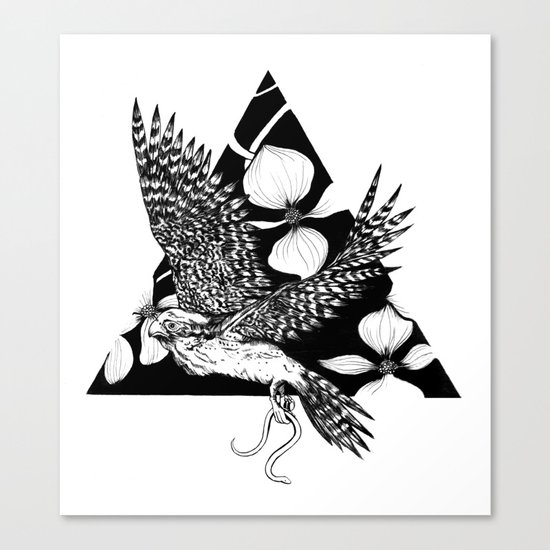 Falcon Spirit Animal Canvas Print