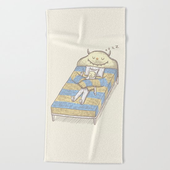 My Monster Bed Beach Towel