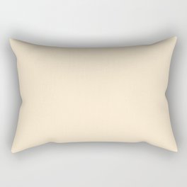 Blanched Almond light pastel cream  warm neutral solid color modern abstract pattern  Rectangular Pillow