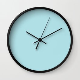 Powder Blue - solid color Wall Clock