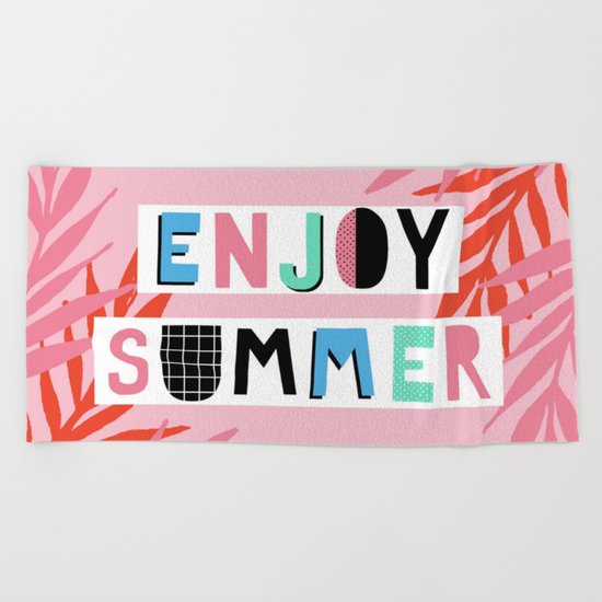 Enjoy summer Beach Towel