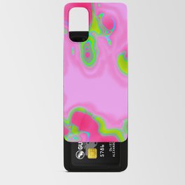 Green and pink flow Android Card Case