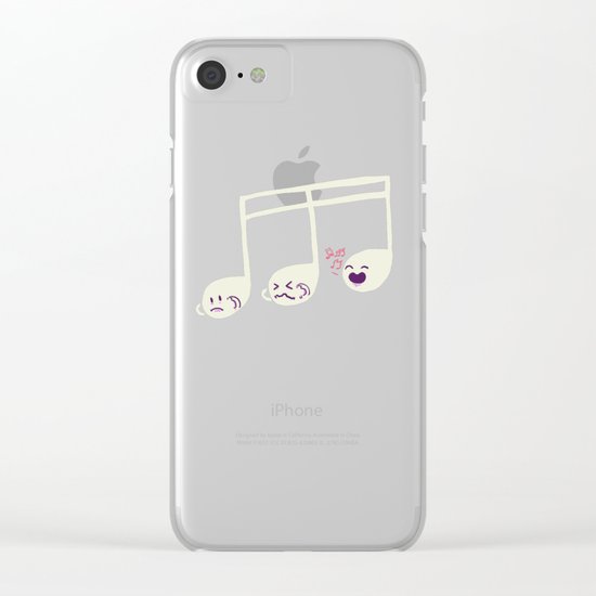 Sounds O.K. (off key) Clear iPhone Case