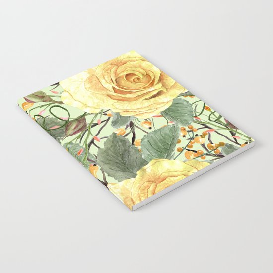 Watercolor Roses #3 Notebook