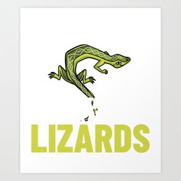 Lizard Pet Reptile Eggs Cage Food Lover Art Print