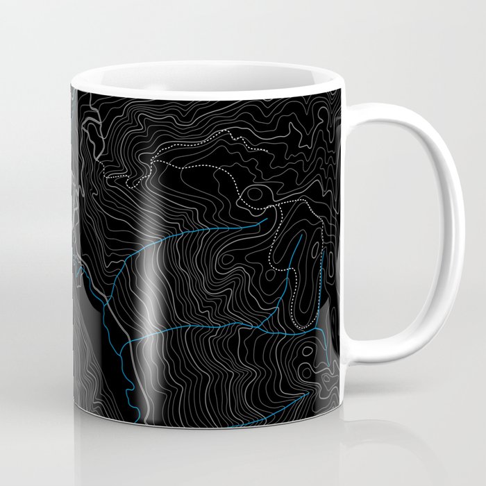 Aspen Topography Map Coffee Mug