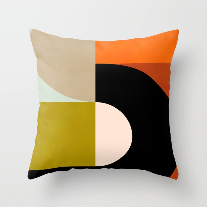 think big 4 shapes geometric Throw Pillow