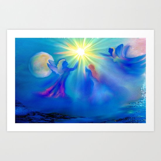 ANGELS OF HEALING Art Print