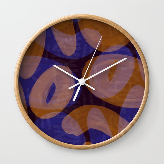 Organic Pattern at Play Wall Clock