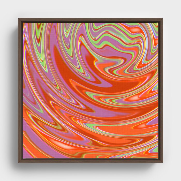 Daphne and Velma Swirl Framed Canvas