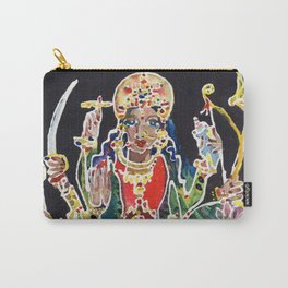 Goddess Durga Carry-All Pouch | Hindugoddess, Durga, Femme, Goddessdurga, Curated, Goddesspainting, Feminist, Watercolor, Goddess, Divinefeminine 