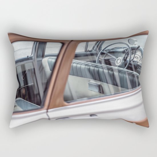 Vintage car brown 4 Rectangular Pillow