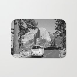 Yosemite Vanlife (Black & White) Series Bath Mat