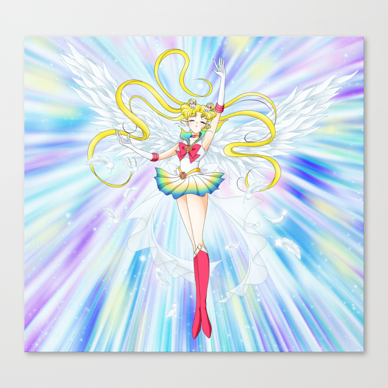 Super Sailor Moon Manga Ver Canvas Print By Albertosancami Society6 I had seen the full sailor moon anime a couple different times in the past few years, but since the manga was out of print so long and i have a hard time reading manga on my computer. super sailor moon manga ver canvas print by albertosancami