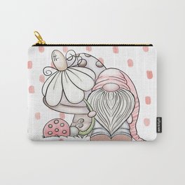 Pink Gnome Carry-All Pouch