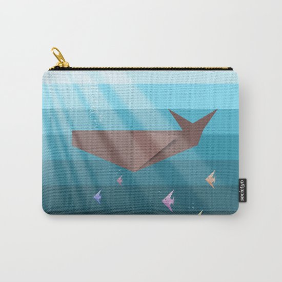 LIVING SEA (origami animals whales) Carry-All Pouch