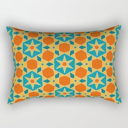 Abstract kaleidoscope flower pattern II Rectangular Pillow