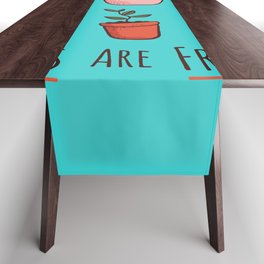 Friends At My Window - Typography Table Runner